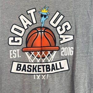 Gray Basketball Graphic T-Shirt